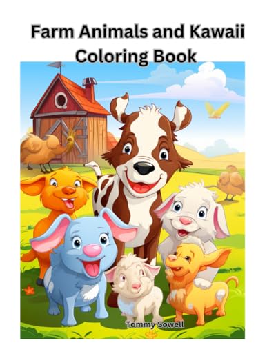 farm Animals and kawaii coloring book von Independently published